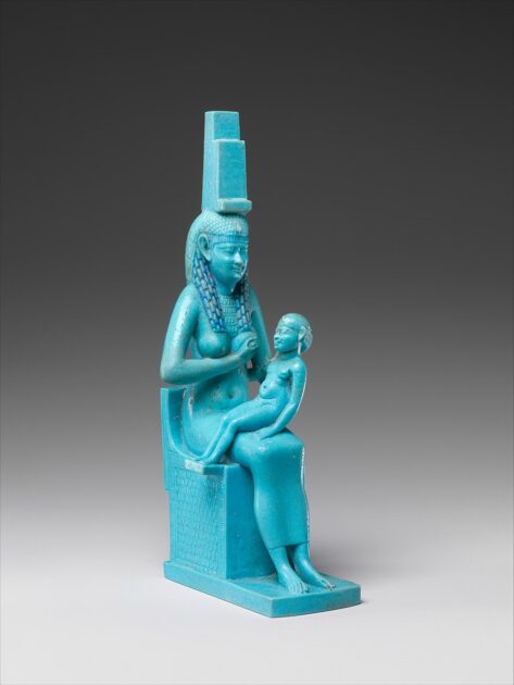 Statuette of Isis and Horus MET DP241036