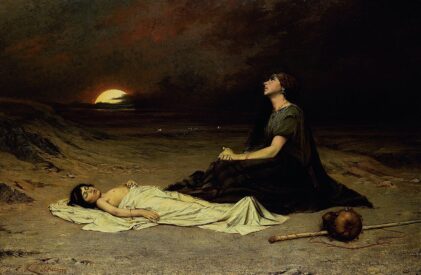Emanuel Krescenc Liška - Hagar and Ishmael in the desert