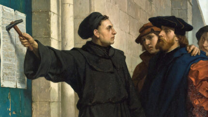 Ferdinand Pauwels Martin Luther posting 95 theses