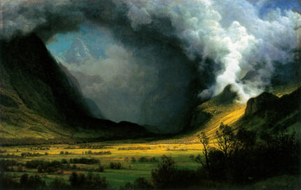 Albert Bierstadt: Storm in the Mountains